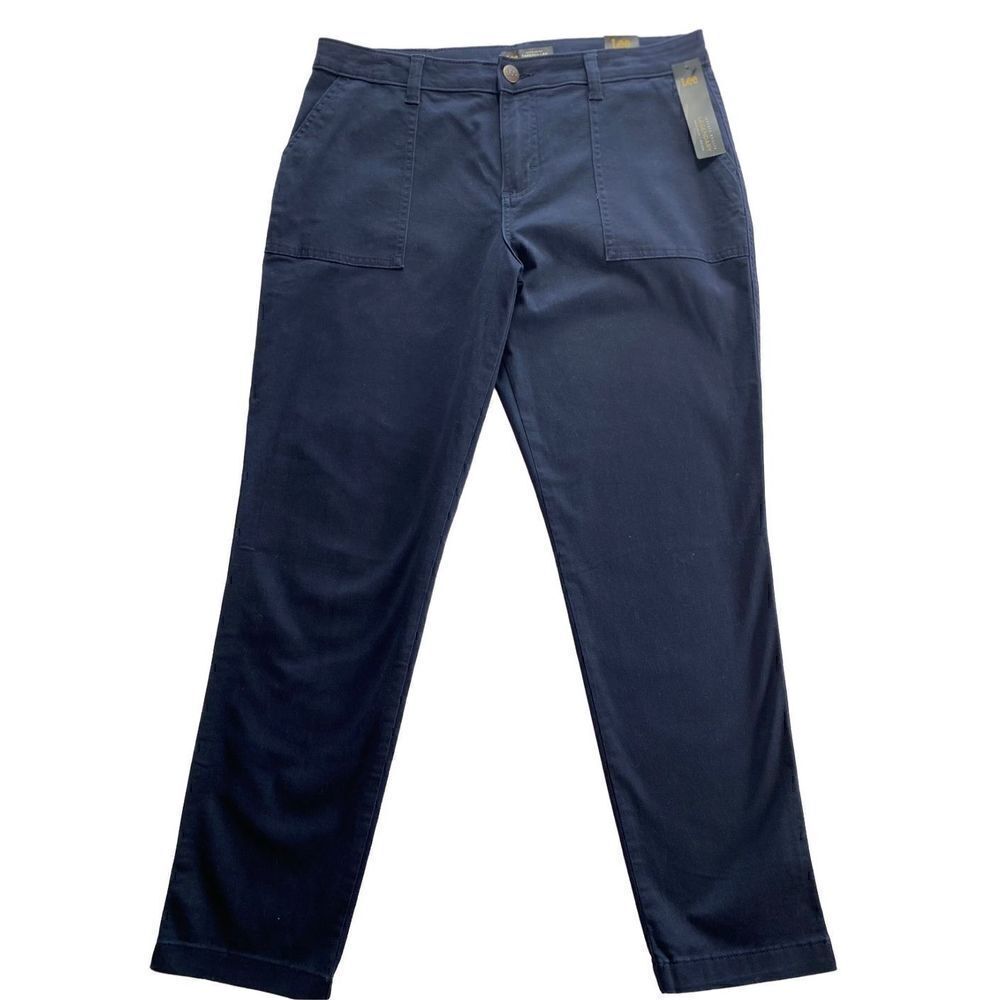 LEE WOMEN’S SIZE 12 MEDIUM TAPERED LEG BLUE PANTS